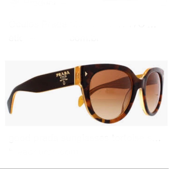 Prada Accessories - PRADA Brown Tortoise Sunglasses